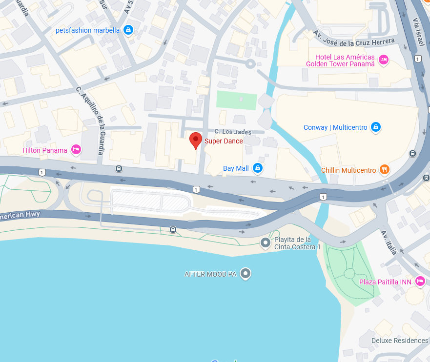 Mapa de Super Dance Balboa Boutiques