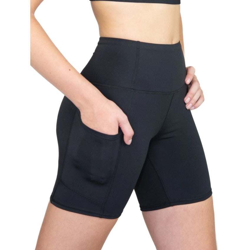 RECYCLED POLY BIKE SHORT WITH POCKETS